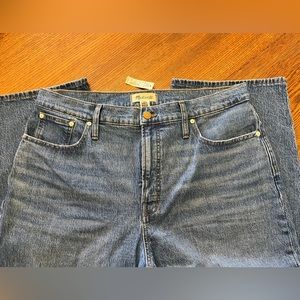 Madewell Perfect Wide-Leg Crop Jean. Size 32. NWT